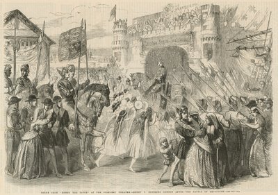 Enrico V entra a Londra dopo la battaglia di Agincourt da English School