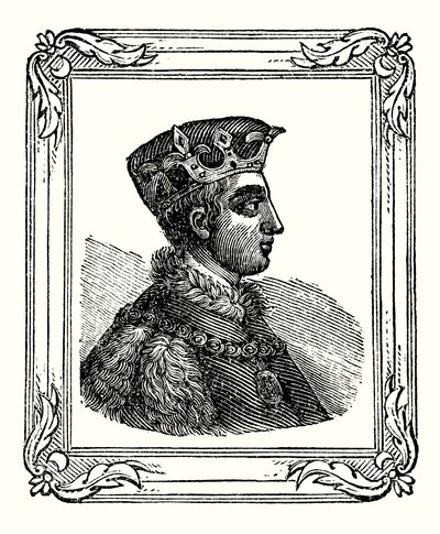 Enrico V nacque nel 1388, incoronato nel 1413 e morì nel 1422 da English School
