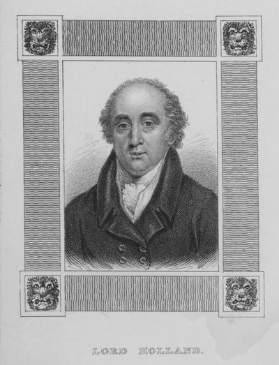 Henry Vassall-Fox, 3° Barone Holland, politico Whig inglese da English School