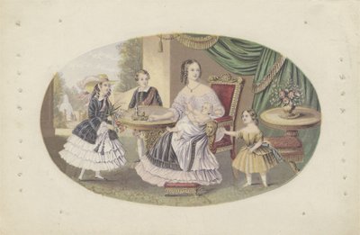 Sua Maestà la Regina Vittoria e la famiglia, c.1851 da English School