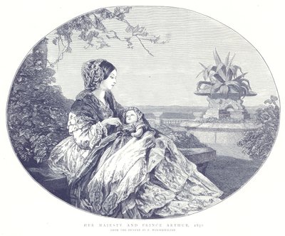 Sua Maestà e il Principe Arturo, 1850 da English School