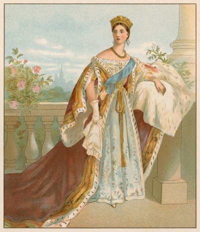 Sua Maestà nei suoi Abiti di Incoronazione da English School