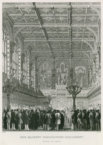 Sua Maestà proroga il Parlamento, la Camera dei Lord da English School
