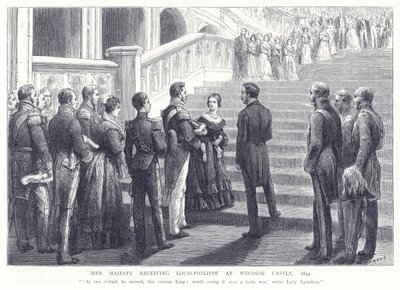 Sua Maestà riceve Luigi Filippo al Castello di Windsor, 1844 da English School