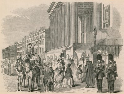 Sua Maestà in visita alla mostra della Royal Academy da English School