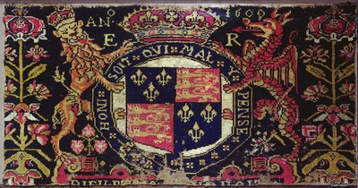 Tappeto a pannello araldico, 1600 da English School