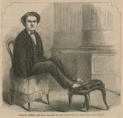 Hermann Untman, il Paganini del pedale, al London Pavilion Music Hall da English School