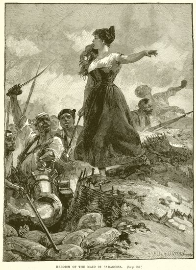 Eroismo della fanciulla di Saragozza da English School