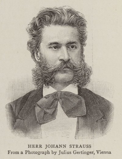 Herr Johann Strauss (incisione) da English School