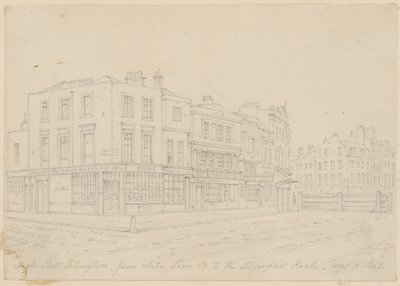 High Street Islington, da White Lion Street a Liverpool Road, 16 agosto 1843 da English School
