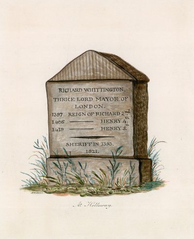 Highgate Hill, Whittington Stone da English School
