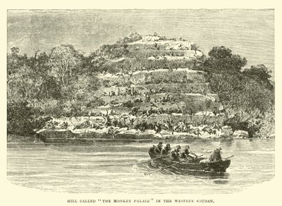 Collina chiamata Il Palazzo delle Scimmie nel Sudan Occidentale da English School