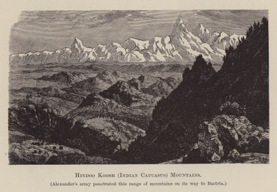 Hindoo Koosh, Caucaso indiano, montagne da English School