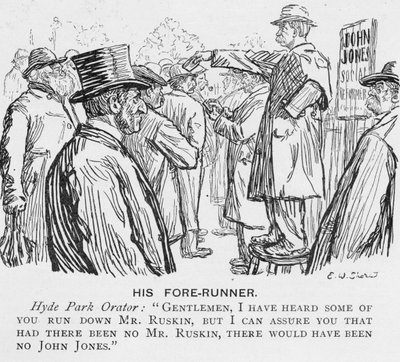 Il suo precursore, illustrazione da The King, 25 maggio 1901 da English School