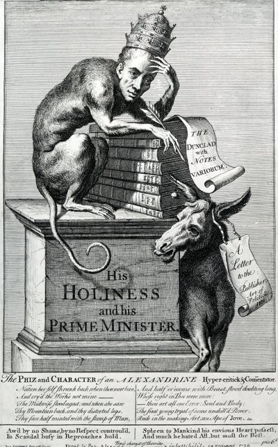 Sua Santità e il suo Primo Ministro, 1729 da English School
