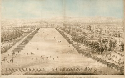 Sua Maestà che rivede i Corpi Volontari riuniti a Hyde Park, in onore del Compleanno, 4 giugno 1799 da English School