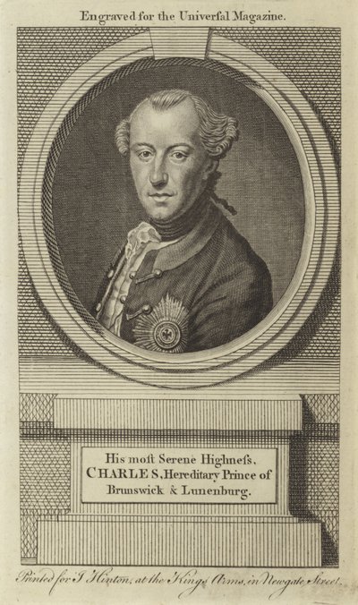 Sua Altezza Serenissima, Carlo, Principe Ereditario di Brunswick e Lunenburg da English School