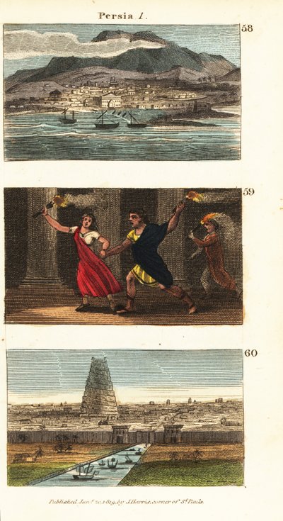 Vedute storiche della Persia (Iran) da English School