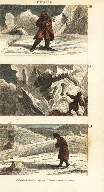 Vedute storiche della Siberia da English School