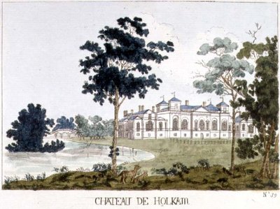 Holkham Hall, Norfolk, illustrazione da 