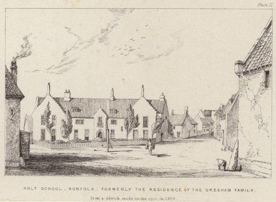 Holt School, precedentemente la residenza della famiglia Gresham da English School