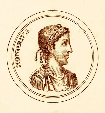 Onorio, illustrazione da Il Dizionario Storico Universale di George Crabb, pubblicata nel 1825 da English School