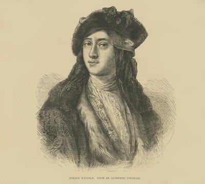 Horatio Walpole da un ritratto autentico (incisione) da English School