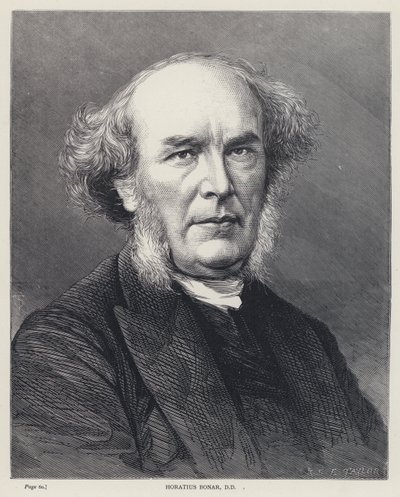 Horatius Bonar, DD (incisione) da English School
