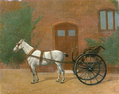 Cavallo attaccato a un carretto (coppia con 416405) da English School
