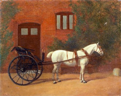 Cavallo attaccato a un carretto (coppia con 416406) da English School