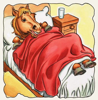Cavallo a letto da English School