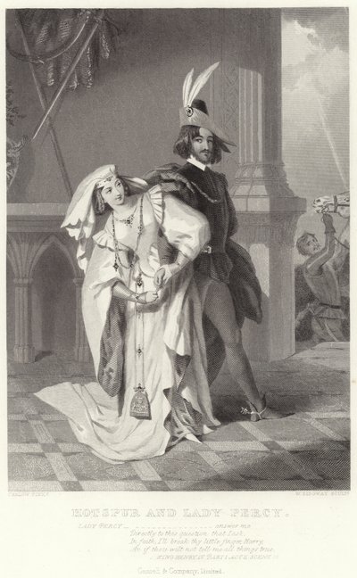 Hotspur e Lady Percy, Enrico IV, Parte I, Atto II, Scena III da English School