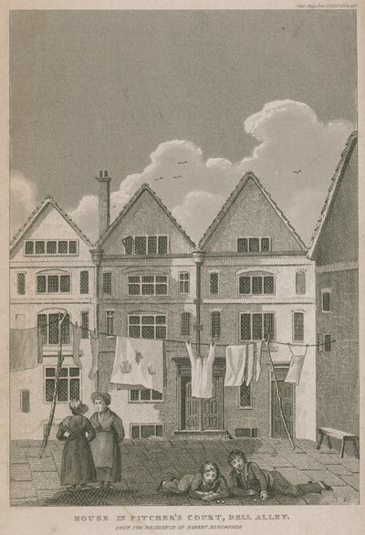Casa in Pitchers Court, Bell Alley, ex residenza di Robert Bloomfield da English School