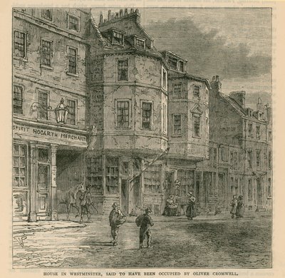 Casa a Westminster che si dice sia stata occupata da Oliver Cromwell da English School