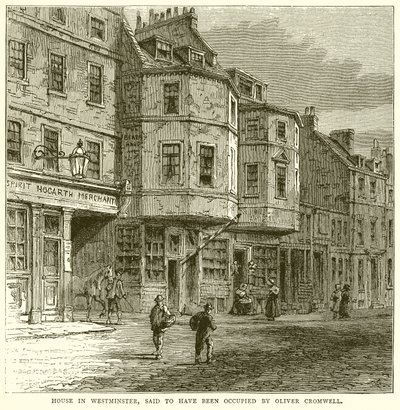 Casa a Westminster, si dice sia stata occupata da Oliver Cromwell da English School