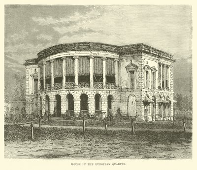 Casa nel Quartiere Europeo, Calcutta, India da English School