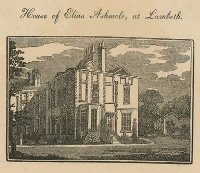 Casa di Elias Ashmole a Lambeth da English School