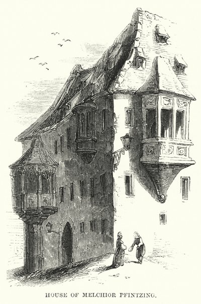 Casa di Melchior Pfintzing (incisione) da English School