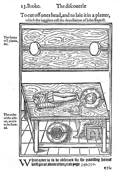Come tagliare la testa e metterla su un piatto, 1584 da English School