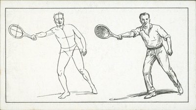 Come disegnare: Figura che gioca a tennis da English School