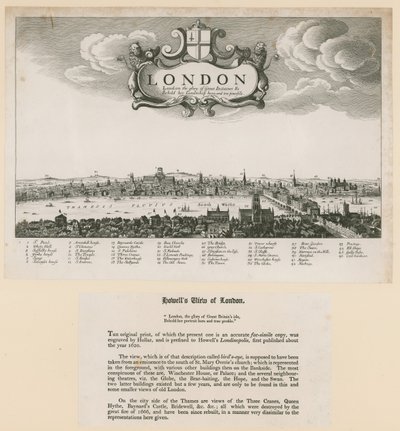 Veduta di Londra di Howell da English School