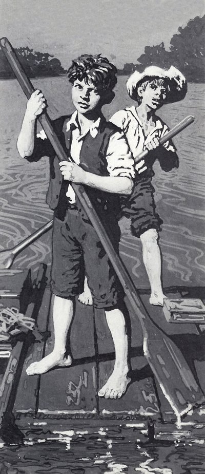 Huckleberry Finn e Tom Sawyer da English School