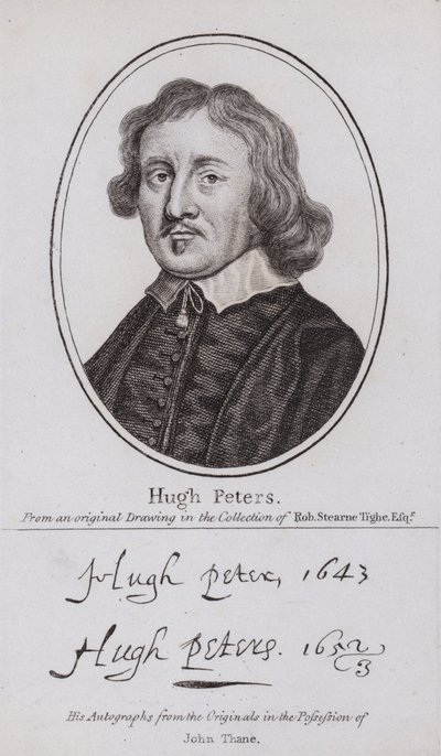 Hugh Peter, ministro puritano inglese, politico e soldato parlamentare nella Guerra Civile da English School