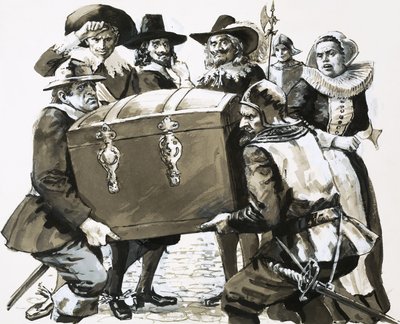 Hugo Grotius fugge dalla prigione della fortezza di Loevateyn da English School