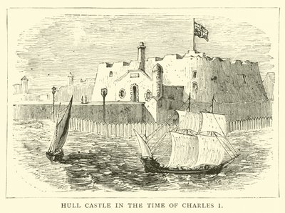 Castello di Hull al tempo di Carlo I da English School