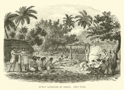 Sacrifici umani a Tahiti, dopo Cook da English School