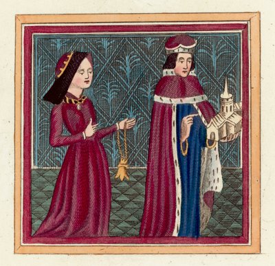 Umfredo Duca di Gloucester e la sua seconda moglie, Eleonora Cobham da English School