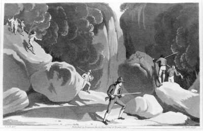 Caccia ai banditi in Italia, da Tre Mesi Passati nelle Montagne a Est di Roma nel 1819 di Maria Graham (1785-1842) 1820 da English School