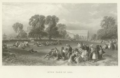 Hyde Park nel 1851 da English School