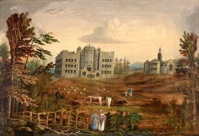 Castello di Hylton, Sunderland c.1830 da English School